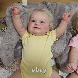 24'' Realistic Reborn Baby Dolls Vinyl Newborn Twins Girl Lifelike Toddler Gifts
