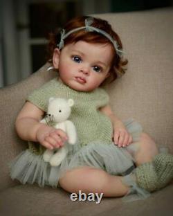 24'' Realistic Reborn Girl Baby Dolls Handmade Newborn Lifelike Toddler Toys