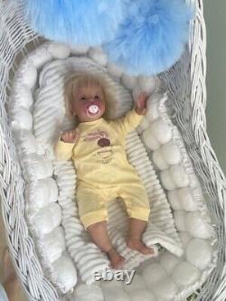 24 Reborn Baby Dolls Soft Body Toddler Sue-Sue Newborn Doll 2000gr Handmade