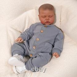 24In Dark Skin Finished Reborn Baby Dolls Panted Hair Lovely Toddler Boy Pickle