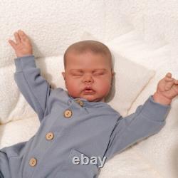 24In Dark Skin Finished Reborn Baby Dolls Panted Hair Lovely Toddler Boy Pickle