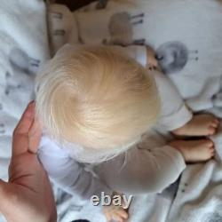 24in Realistic Sleeping Reborn Baby Doll Rooted Hair Cute Toddler Finished Toys