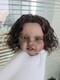 24in Unfinished Lottie Reborn Baby Doll Girl Hand-Rooted Hair Dark Skin Kit Toys