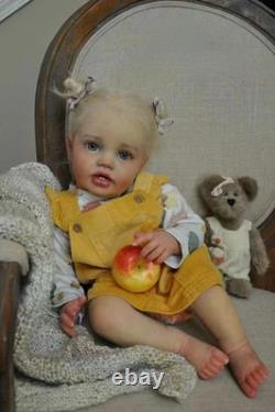 24in Weighted Reborn Baby Doll Toddler Girl Rooted Hair Artist Handmade Toy Gift
