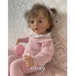 24inch Already Finished Reborn Baby Doll with Hand-grafted Hair Handmade Gift