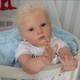 24inch Reborn Baby Doll Toddler Boy Rooted Hair Assembled Realistic DIY Toy Gift