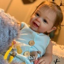 24inch Vinyl Silicone Reborn Toddler Doll Girl Bebe Huge Baby Size 3D Skin Vi