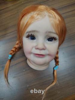 26 Reborn Dolls Kit Toddler Girl Artist Painted Orange Hair Unassembled DIY Toy