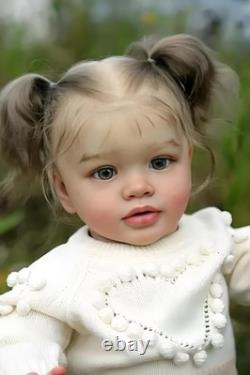 26 inch Reborn Toddler Doll Girl Pippa Big Size Toddler Reborn Baby Dolls wit