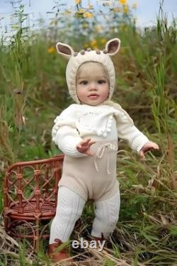 26 inch Reborn Toddler Doll Girl Pippa Big Size Toddler Reborn Baby Dolls wit