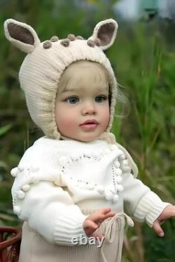 26 inch Reborn Toddler Doll Girl Pippa Big Size Toddler Reborn Baby Dolls wit