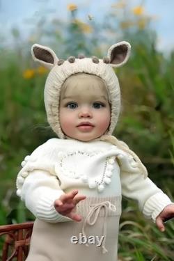 26 inch Reborn Toddler Doll Girl Pippa Big Size Toddler Reborn Baby Dolls wit