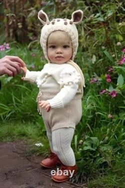 26 inch Reborn Toddler Doll Girl Pippa Big Size Toddler Reborn Baby Dolls wit
