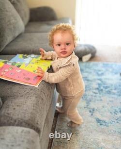 26in Completed Reborn Baby Doll Already Toddler Rooted Hair Artist Painted Gifts