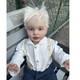 26in Realistic Reborn Baby Doll Toddler Boy White Hair Cloth Body Handmade Gift