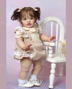 26inch Artist Finished Reborn Dolls Hand-Rooted Hair Toddler Girl Lifelike Gift