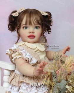 26inch Artist Finished Reborn Dolls Hand-Rooted Hair Toddler Girl Lifelike Gift