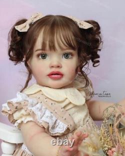 26inch Artist Finished Reborn Dolls Hand-Rooted Hair Toddler Girl Lifelike Gift