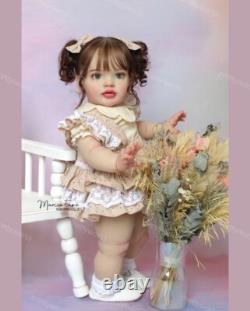 26inch Artist Finished Reborn Dolls Hand-Rooted Hair Toddler Girl Lifelike Gift