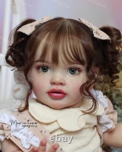 26inch Artist Finished Reborn Dolls Hand-Rooted Hair Toddler Girl Lifelike Gift