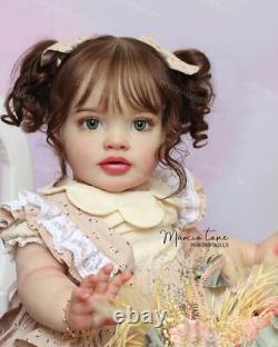 26inch Artist Finished Reborn Dolls Hand-Rooted Hair Toddler Girl Lifelike Gift