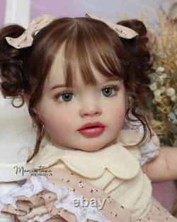 26inch Artist Finished Reborn Dolls Hand-Rooted Hair Toddler Girl Lifelike Gift