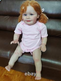 26inch Huge Toddler Gril Reborn Baby Doll Lifelike Zoe 3D Skin Visible Veins Toy