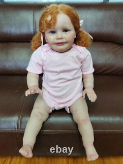 26inch Huge Toddler Gril Reborn Baby Doll Lifelike Zoe 3D Skin Visible Veins Toy