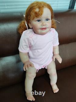 26inch Huge Toddler Gril Reborn Baby Doll Lifelike Zoe 3D Skin Visible Veins Toy