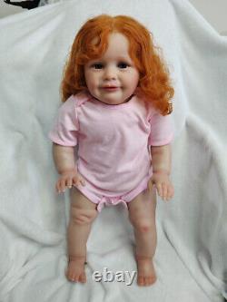 26inch Huge Toddler Gril Reborn Baby Doll Lifelike Zoe 3D Skin Visible Veins Toy