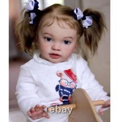 26inch Painted Toddler Reborn Doll Finished Baby Girl Cloth Body Birthday Gift