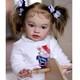 26inch Painted Toddler Reborn Doll Finished Baby Girl Cloth Body Birthday Gift