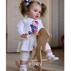 26inch Painted Toddler Reborn Doll Finished Baby Girl Cloth Body Birthday Gift