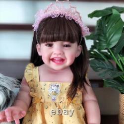 27 Huge Reborn Baby Dolls Realistic Toddler Girl Soft Silicone Smiling Babies