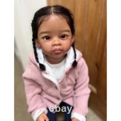 27inch Realistic Reborn Doll Handmade Real Toddler Cloth Body Black Hair