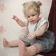28 Artist Finished Huge Reborn Baby Doll Hand-Rooted Hair Toddler Handmade Toy