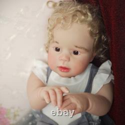 28 Artist Finished Huge Reborn Baby Doll Hand-Rooted Hair Toddler Handmade Toy
