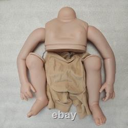 28 Artist Painted Reborn Baby Doll Girl with Rooted Hair Cloth Body + Connector
