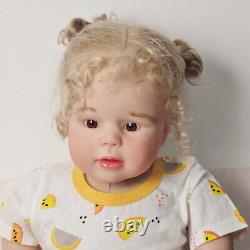 28'' Artist Painted Reborn Baby Doll Toddler Finished Doll Hand-Rooted Hair Gift