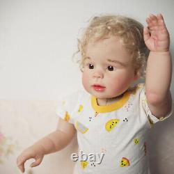 28'' Artist Painted Reborn Baby Doll Toddler Finished Doll Hand-Rooted Hair Gift