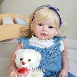 28'' Big Size Reborn Toddler Dolls Soft Silicone Vinyl Realistic Baby Doll Girl
