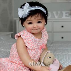 28 Handmade Painted Reborn Baby Doll Toddler Girl Short Hair Finished Doll Gift