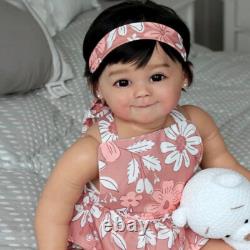 28 Handmade Painted Reborn Baby Doll Toddler Girl Short Hair Finished Doll Gift