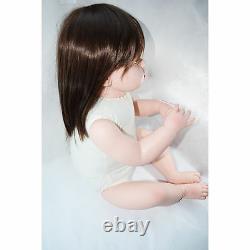 28'' Handmade Silicone Vinyl Reborn Baby Girl Toddler Doll Lifelike Bebe Newborn