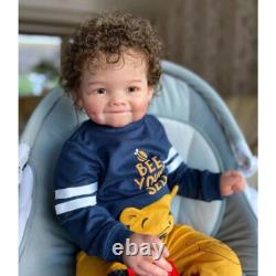 28 Huge Reborn Baby Doll Hand-Rooted Hair Artist Finished Toddler Girl Doll Toy