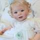 28 Realistic Reborn Baby Doll Artist Painted Toddler Girl Curly Cloth Body Gift