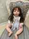 28 Reborn Baby Doll Hand-Rooted Black Hair Already Finished Toddler Girl Gift