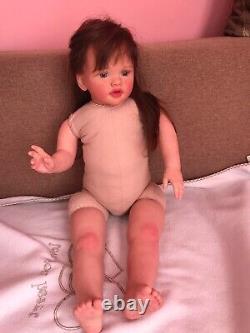 28 Reborn Baby Dolls Soft Body Toddler Newborn Doll Betty Handmade 2300gr