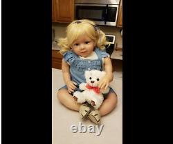 28 Reborn Doll Girl Weighted Reborn Toddler Girl Lifelike Baby Dolls Silicone