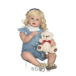 28 Reborn Doll Girl Weighted Reborn Toddler Girl Lifelike Baby Dolls Silicone